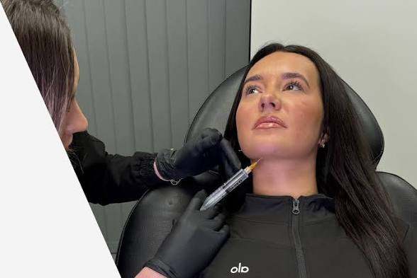 Precision filler treatment being performed