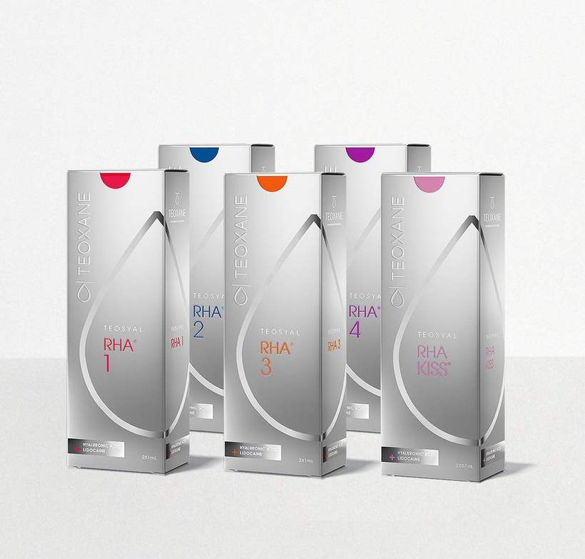 Teoxane Teosyal RHA premium dermal filler range